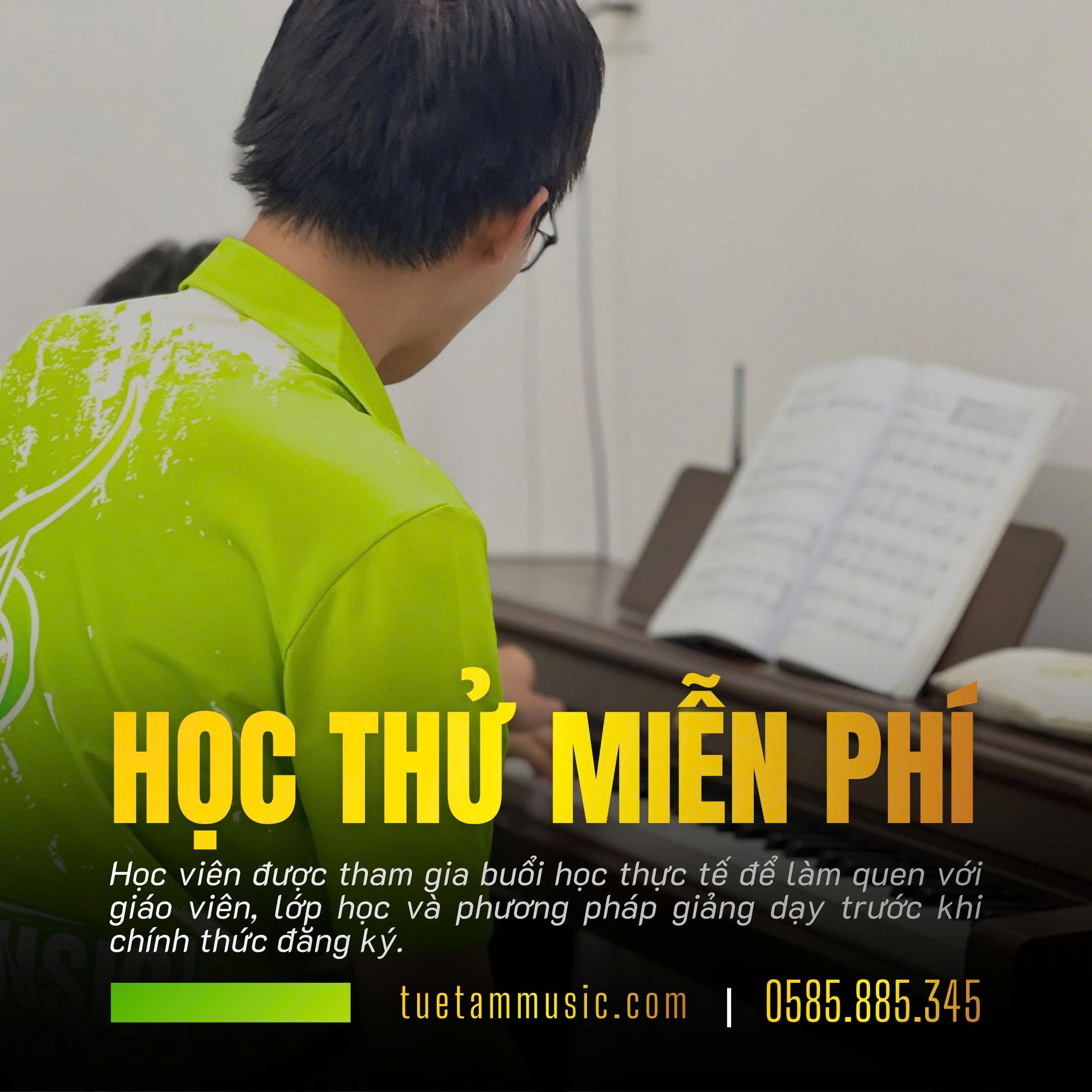 lớp học piano tại tây ninh