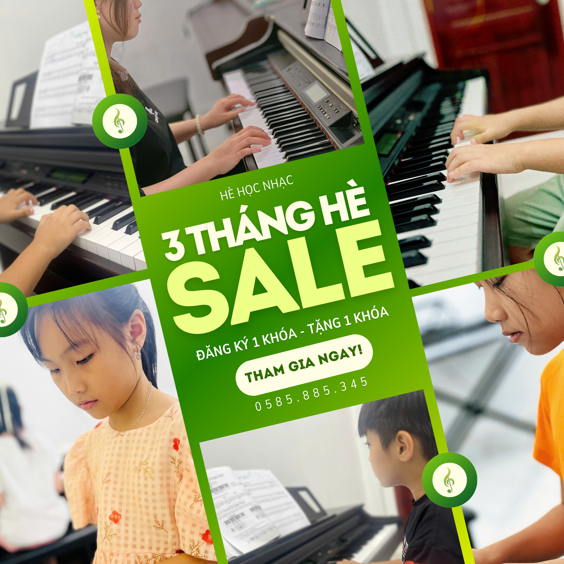 Học đàn piano mùa hè Học đàn piano mùa hè