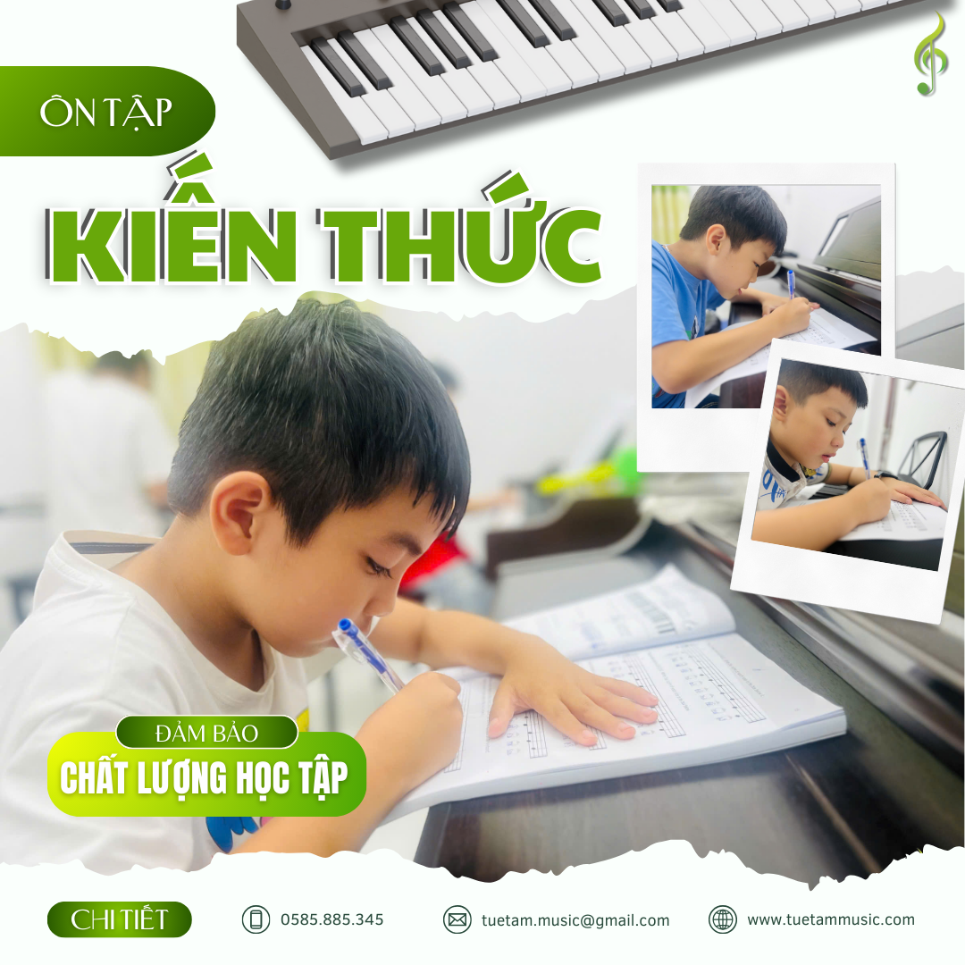 Lớp piano cho bé tại Trung tâm Âm nhạc Tuệ Tâm – Tây Ninh
