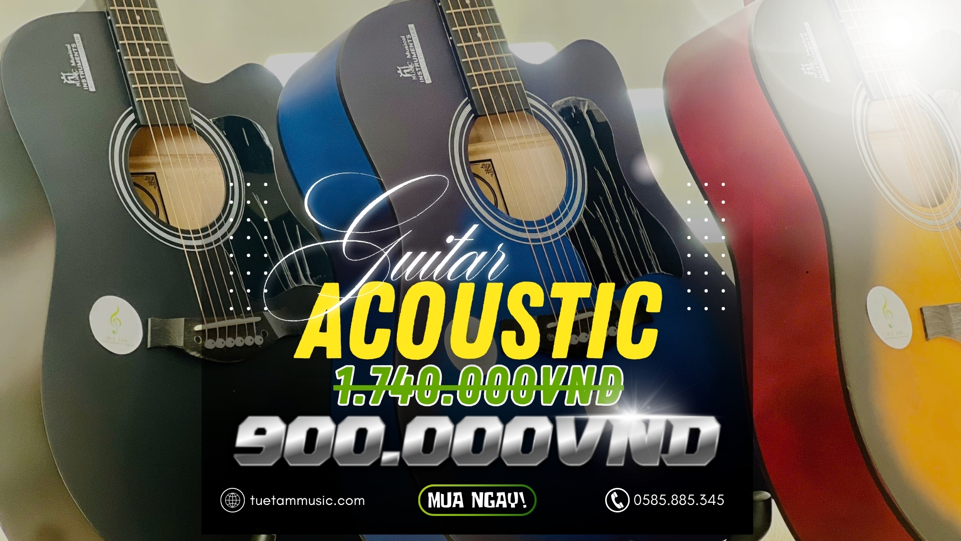 guitar acoustic giá rẻ mùa tựu trường ở Tây Ninh