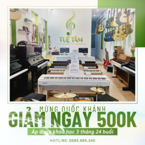 Mừng Quốc khánh giảm 500K học phí tại Tuệ Tâm