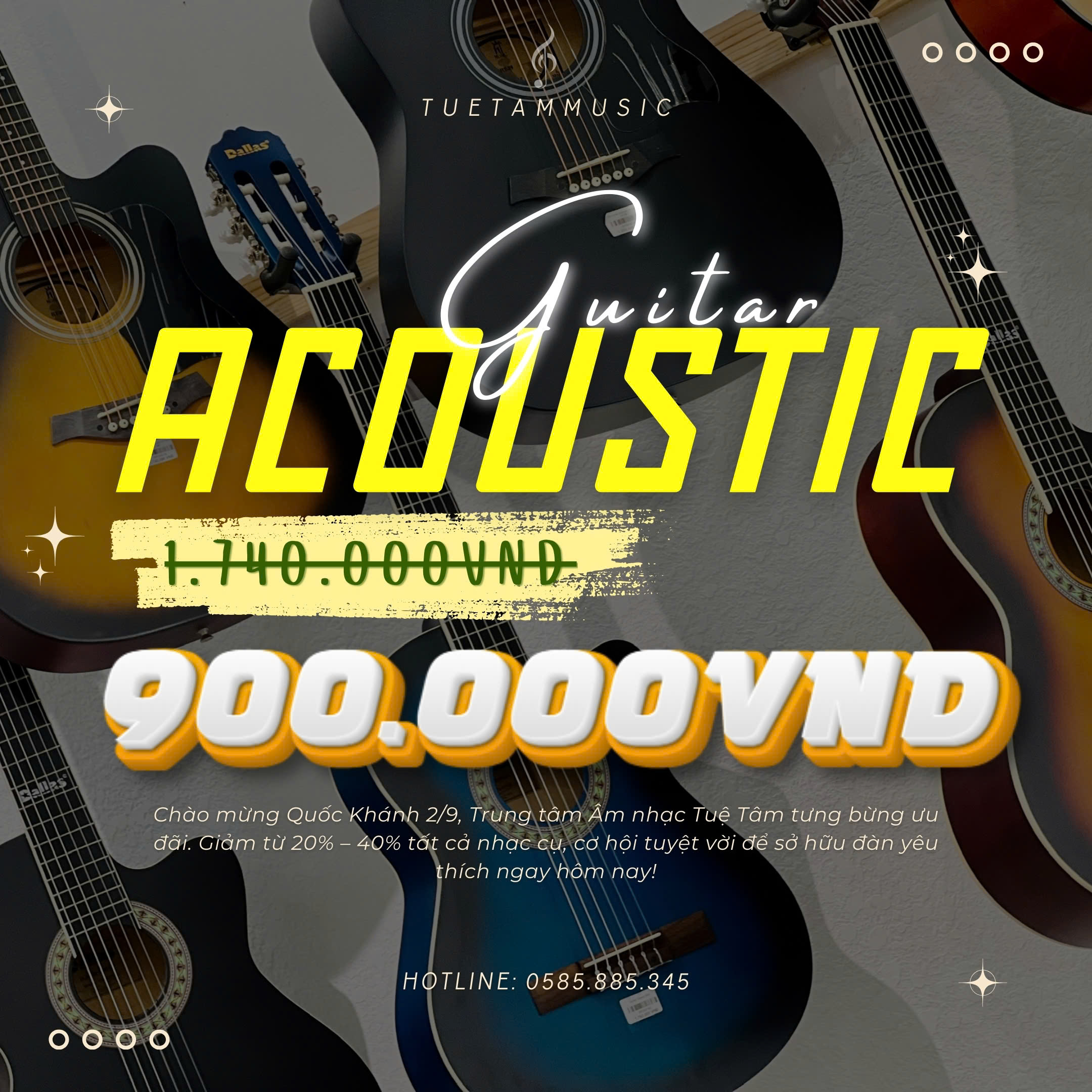 Khuyến mãi Guitar mùa lễ lớn