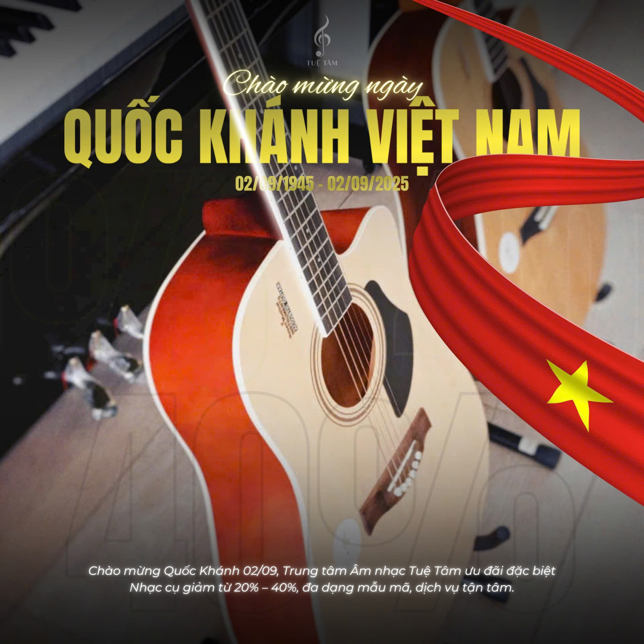 Sale lớn Guitar tại Tuệ Tâm Tây Ninh