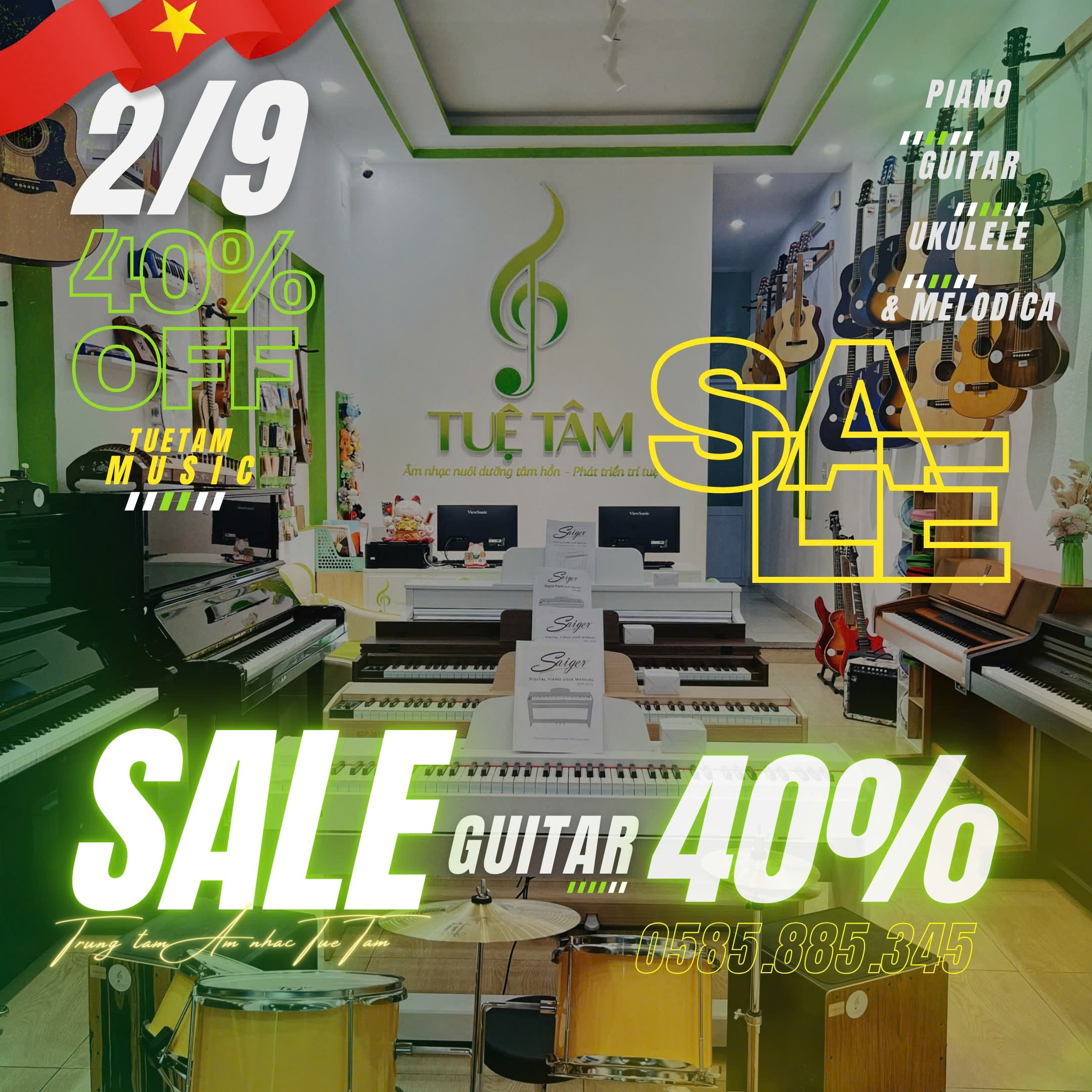 Khuyến mãi Guitar mùa lễ lớn
