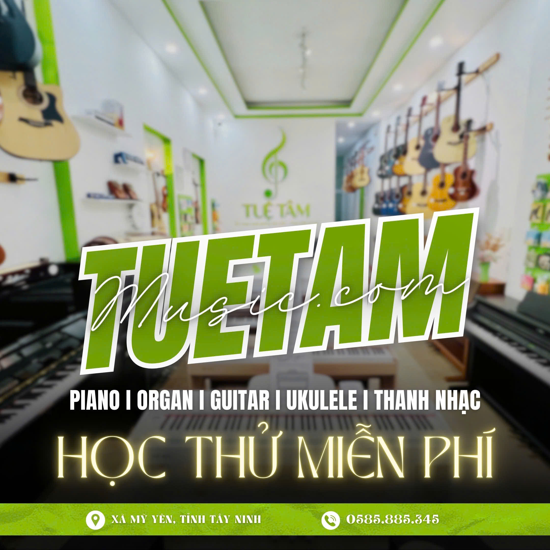 Học thử Guitar và Piano miễn phí tại Tây Ninh