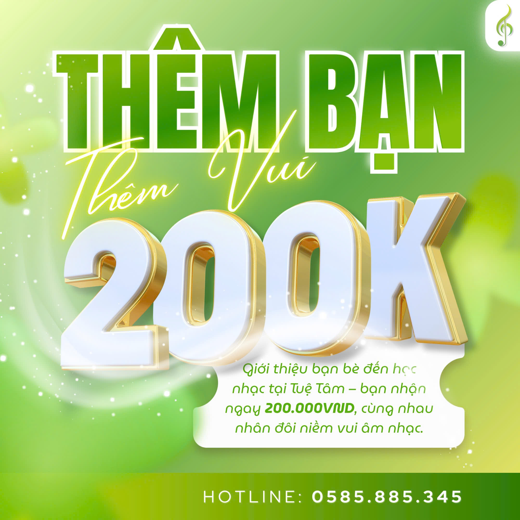 giới thiệu bạn đến học nhạc nhận liền tay 200K