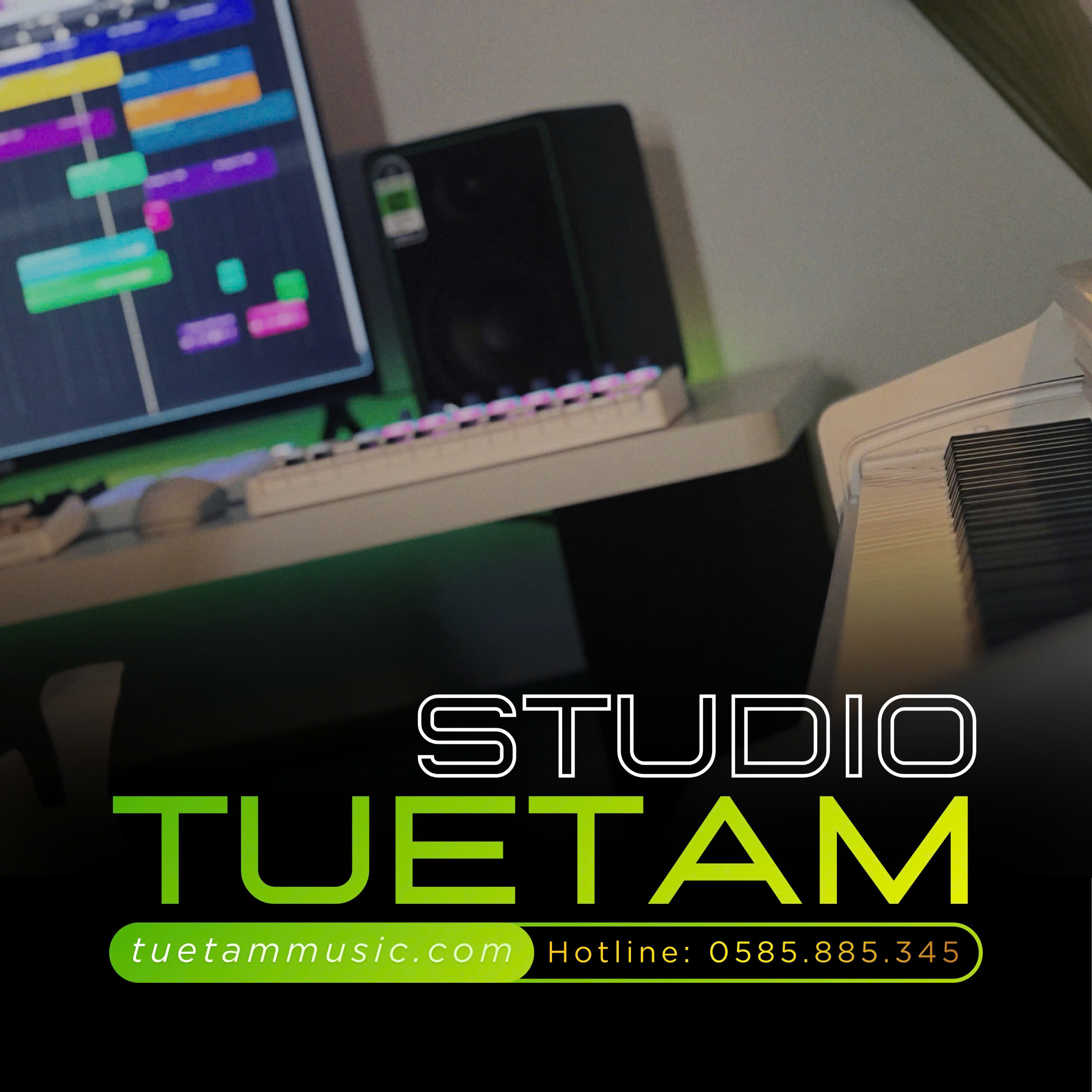 Phòng thu âm tại Long An