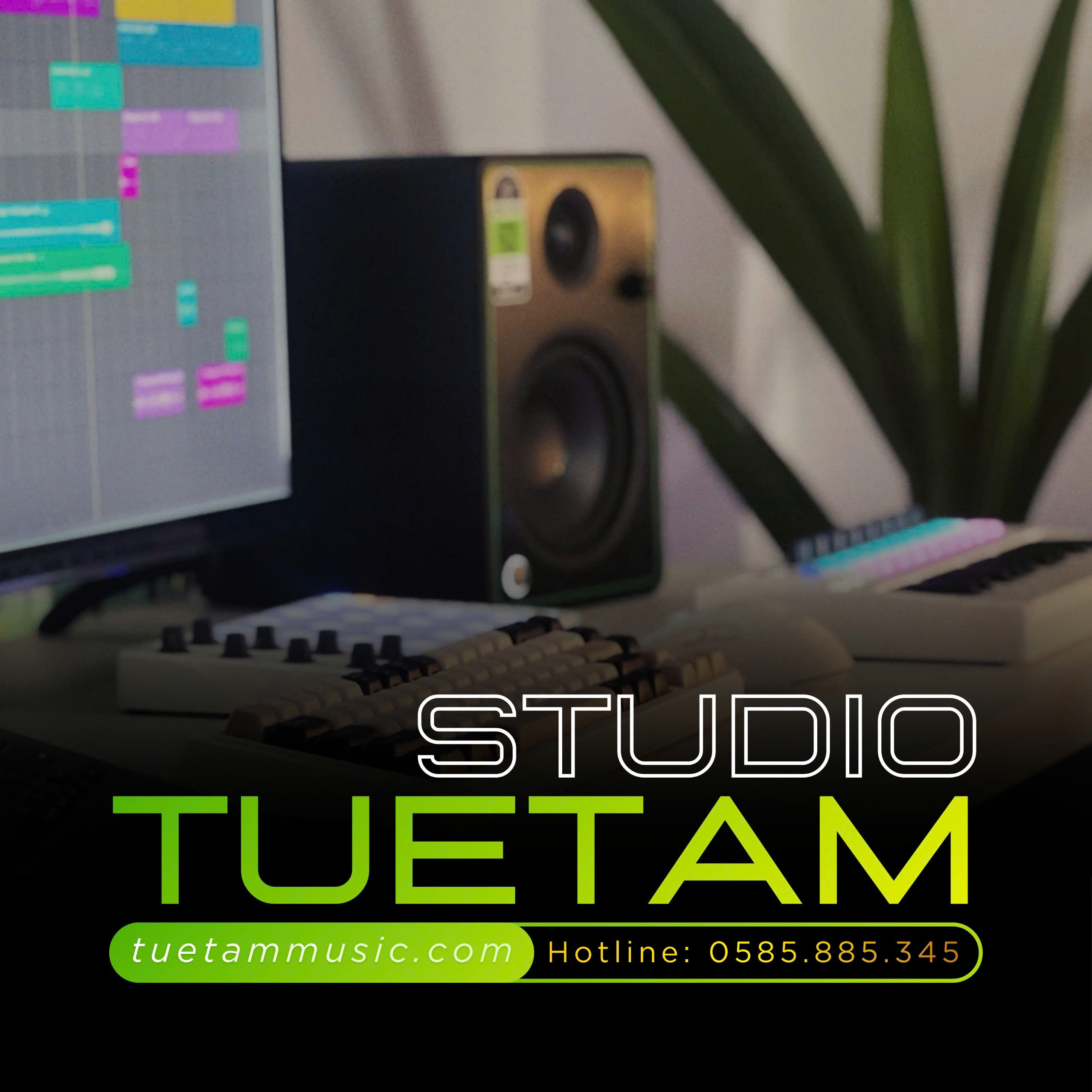 Studio thu âm tại Long An