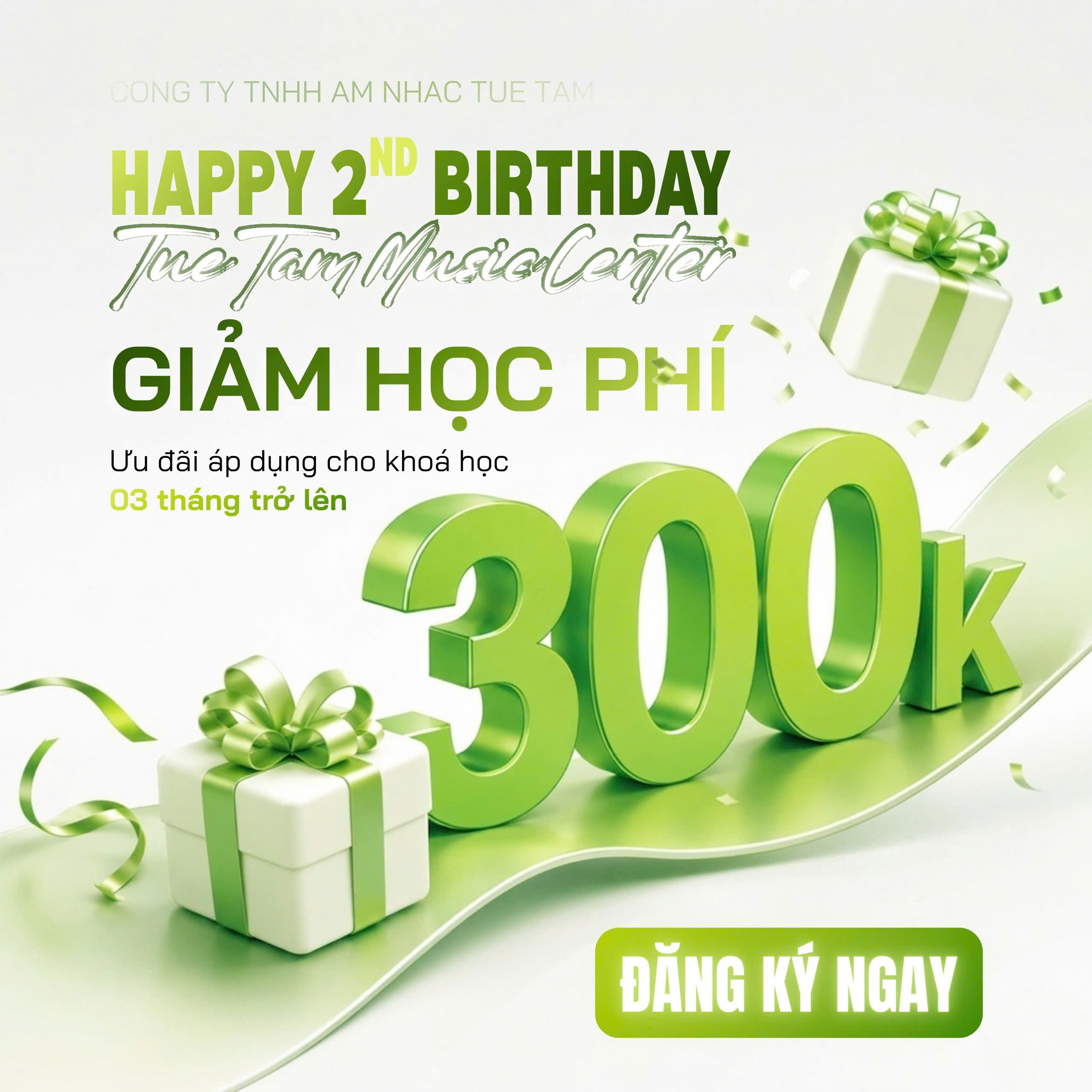 Trung tâm âm nhạc Tuệ Tâm tại Bến Lức