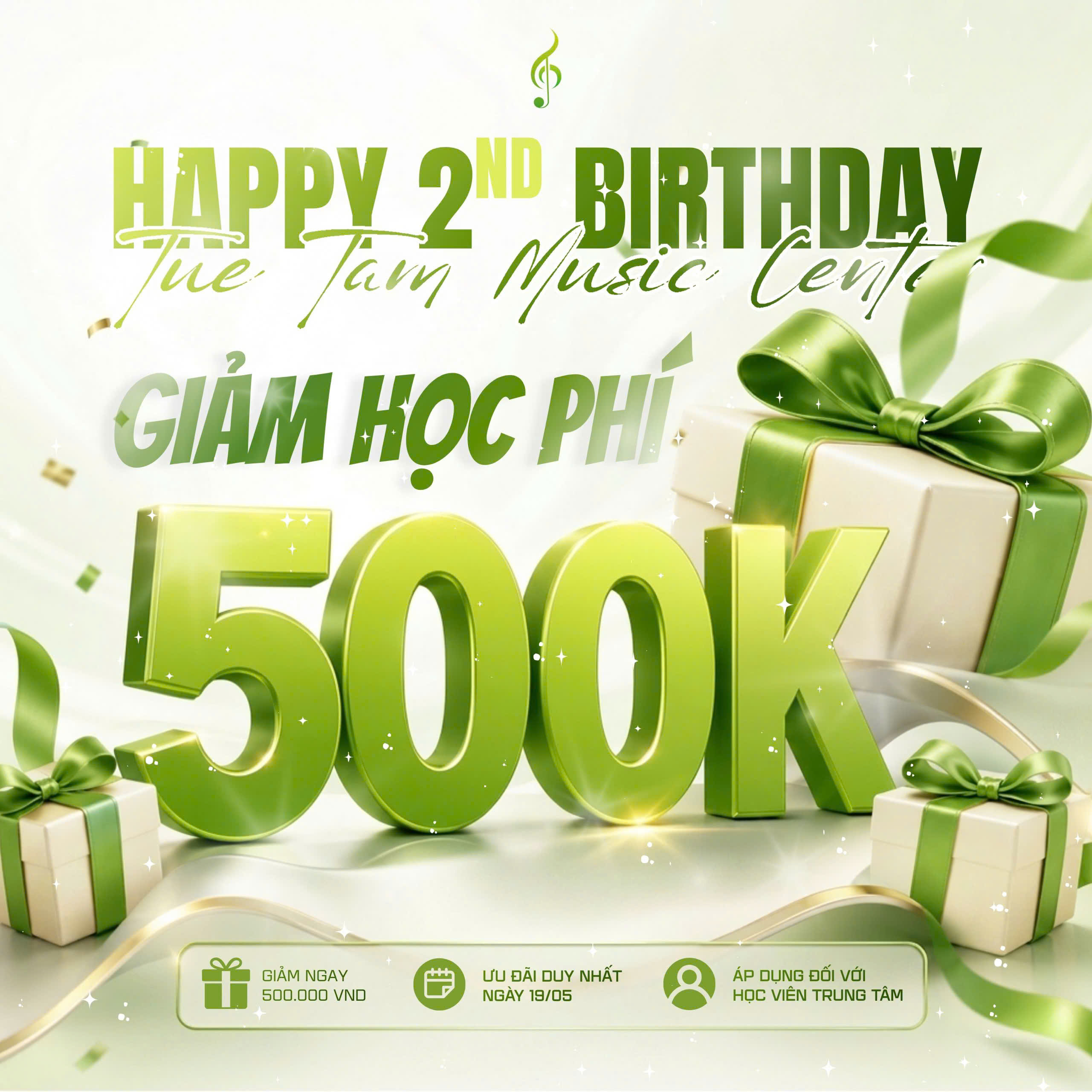 Trung tâm âm nhạc Tuệ Tâm tại Bến Lức