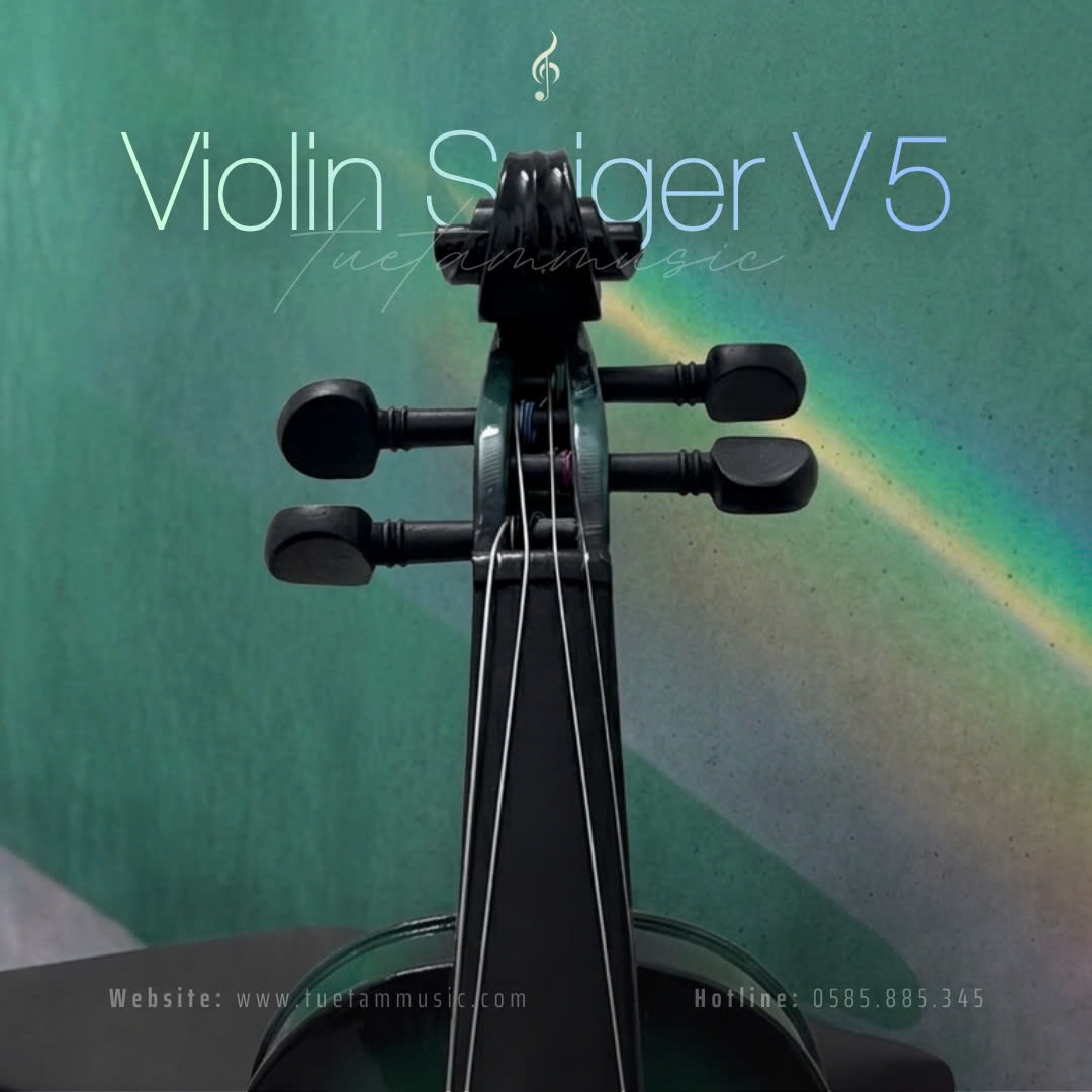 Đàn Violin Saiger V5 màu xanh