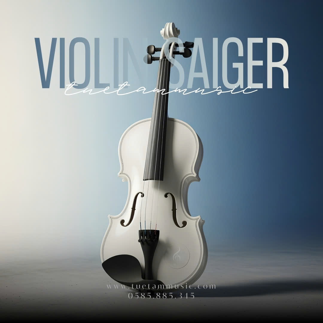 Đàn Violin Saiger V5 màu trắng