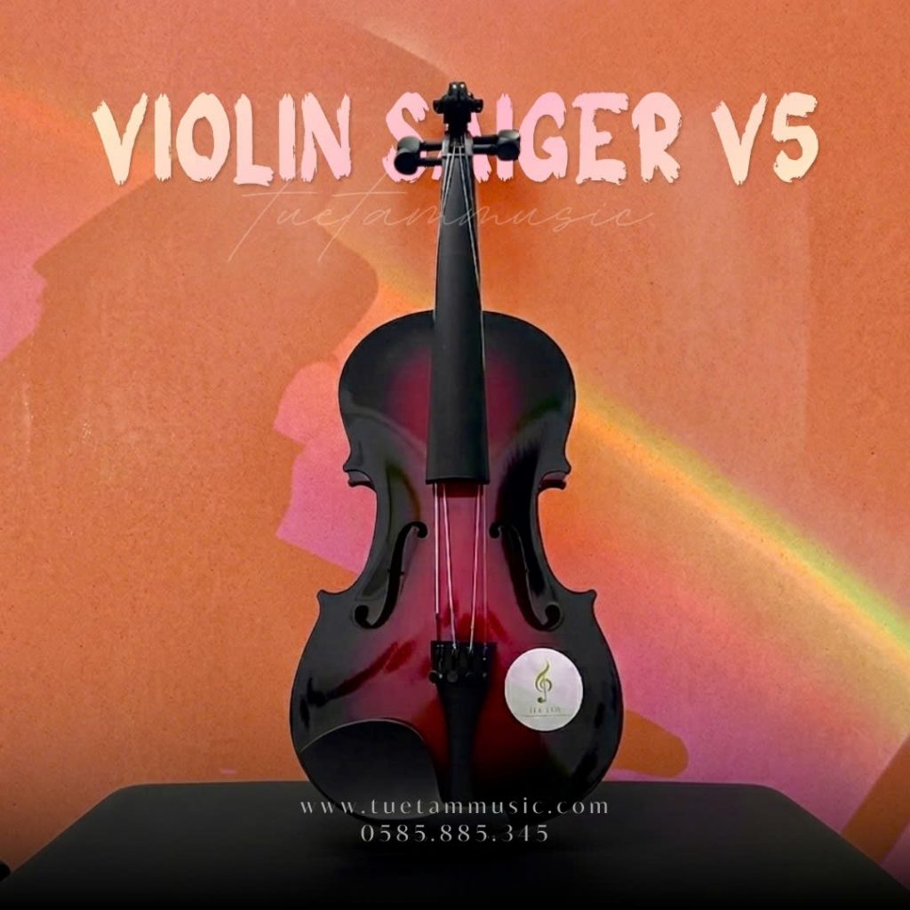 Đàn Violin Saiger V5 màu nâu đỏ